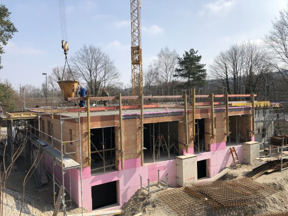 Haus 1 - Baufortschritt April 2019